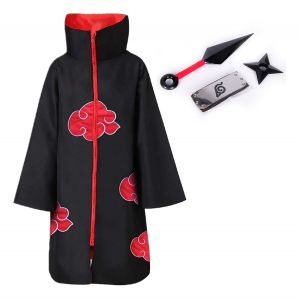 Cape Akatsuki Pour Naruto Cosplay Avec Serre-Tête Pour Kunai Itachi - Neuf
