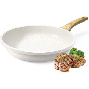 Kalanka-Poêle À Frire Antiadhésive En Céramique - 24 Cm - Saine Et Non Toxique - Adaptée À L'induction - Sans Pfas Et Pfoa - Passe Au Lave-Vaisselle - Poignée Froide - Neuf