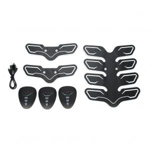 Stimulateur electrique EMS, autocollants d'entrainement des muscles abdominaux, masseur d'exercices corporels - Neuf