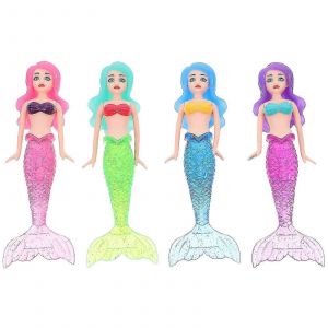 Jouets de plong&eacute;e pour piscine, 4 pi&egrave;ces, en forme de sir&egrave;ne, pour enfants - Neuf