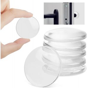LETNERNY-16 Arr&ecirc;t De Porte Discret Poign&eacute;e Transparente, Butoir De Porte Pare-Chocs Mural, Butoir De Porte Poign&eacute;e, Pour La Poign&eacute;e De Porte, Pour Prot&eacute;ger Les Murs Et Les Meubles, Salle De Bain, - Neuf