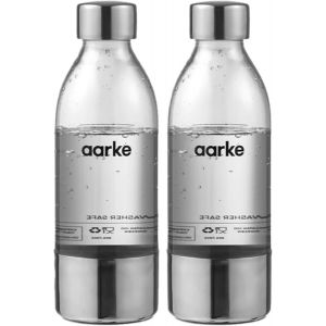 lbgwp60-PackDe 2 Bouteilles Petite Pour Machine À Soda Carbonator 3, Sans Bpa, Détails En Acier (450 Ml) - Neuf