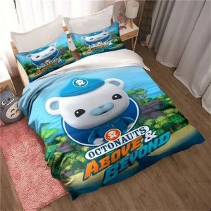 Housse De Couette Barnacles Kwazii 3d Exquis Les Octonauts Impression Num&eacute;rique Parure De Lit Couette Lit Jeunesse Decoration Maison Enfants Garcon S Cadeau - Neuf