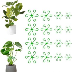 ASFASFq-16 Pcs Attache Plante Grimpante Accroche Supports de Tige de Plantes grimpantes Clips de Support pour Plantes Attache Plante Grimpante Intérieur Clips de Fixation Crochets de Fixation Clips - Neuf