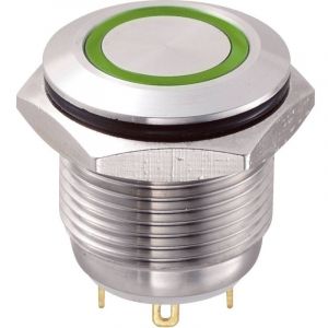 Bouton-poussoir Antivandalisme Tru Components Gq16f-10e/j/g/12v 701880 48 V/dc 2 &agrave; 1 X Off/(on) Ip65 &agrave; Rappel 1 Pc(s) - Neuf
