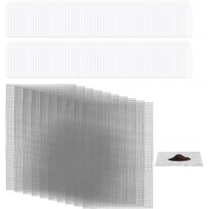 Eryi-10 Pièces De Tapis En Maille Pour Pot De Fleur, 100 Pièces D'étiquettes De Plantes, Drainage De Pot De Fleur, Maille Pour Pots De Fleurs, Tapis En Maille Pour Pot De Fleur, Tapis De Pot De Fleur - Neuf