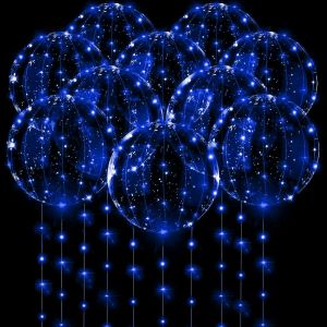 Kalanka-Lot De 10 Ballons Lumineux À Led, Ballons Lumineux, Ballons Led, 50,8 Cm, Ballons D'anniversaire Avec Lumière, Guirlandes Lumineuses Pour Anniversaire, Saint-Valentin, Décoration De Fête - Neuf