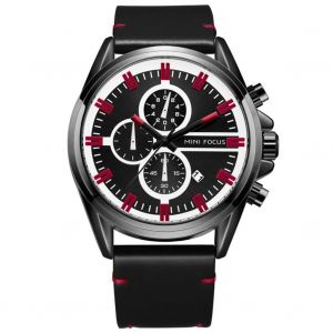 Mini Focus &Agrave; La Mode Hommes Lumineux &Eacute;tanche Mouvement &Agrave; Quartz Bracelet En Cuir Montre-Bracelet (04) - Neuf