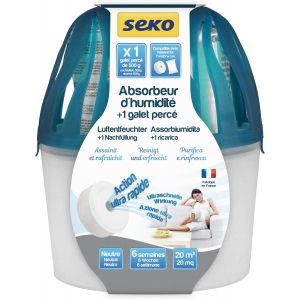 LORANKA-Absorbeur d'humidit&eacute; Jungle Medium + 1 galet perc&eacute; 500g neutre - Neuf