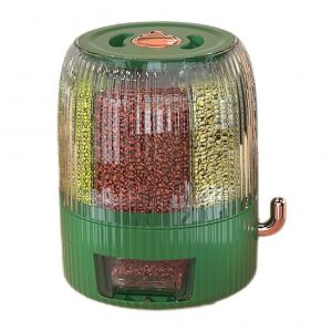 Hjlian Conteneur De Stockage De Cereales Alimentaires Grande Capacite 10 L 6 Grilles Distributeur De Riz Rotatif Boite De Stockage De Cereales Scellee Seau De Rangement De Cuisine Pour La Cuisine A Domicile - Neuf