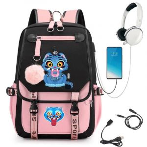 Kpop D&eacute;mon Chasseurs Derpy Tigre Adolescents Sac &Agrave; Dos Sacs Kpop D&eacute;mon Chasseurs Derpy Tigre Cartable Sacs &Agrave; Dos Retour &Agrave; L'&Eacute;cole Sacs - Neuf