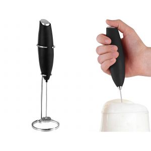 Mousseur &agrave; lait portatif avec support pour caf&eacute; et boissons - Neuf