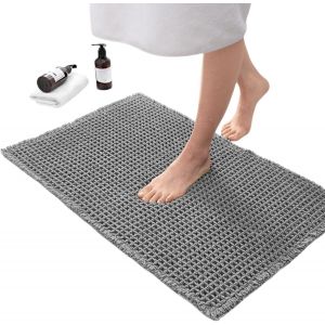 KAL-1 Tapis De Bain Antidérapant Lavable 43-46 Cm X 60-77 Cm, Style Bohème Doux, 4 Couleurs Disponibles, Pour Douche, Salle De Bain, Baignoire, Eitel (Gris 43 X 60 Cm) - Neuf