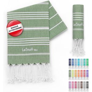 Petite Serviette-100% Coton Bio,50 X 100 Cm,Pr&eacute;lav&eacute;,Absorbant,S&eacute;chage Rapide,Fouta,Serviette Pour Les Invit&eacute;s,Serviette De Voyage,Petite Serviette Pour Le Visage,Vert Olive (Olive) - Neuf