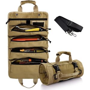 Sac &Agrave; Outil Imperm&eacute;able Trousse Sacoche Enroulable Porte Outils 900D Oxford Portable Rangement Pour Bricoleur Garage Voiture Moto (Kaki) D01Asas-Xjnd07As-Leas - Neuf