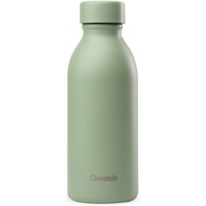 Kalanka-Qwetch - Bouteille Isotherme 500ml Vert Tilleul - Icon - Gourde Design Compacte Et &Eacute;l&eacute;gante Inox Recycl&eacute; - 24h Froid Et 12h Chaud - Etanche, Sans Bpa - Neuf