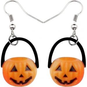 Kal-Cute Halloween Chapeau Sorcier Boucles D'oreilles Femme La Sorci&egrave;re Citrouille Pendentif Pour Femme Fille Festival Bijoux Cadeaux Charme - Neuf