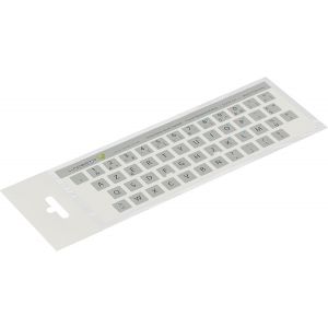 KAL-&reg; 12X12 Mm - Autocollants Fran&ccedil;ais Azerty - Pour Claviers Pc Et Ordinateur Portable - Avec Stratifi&eacute; Mat R&eacute;sistant Aux Rayures | French Keyboard Stickers | Couleur : Argent&eacute; - Neuf