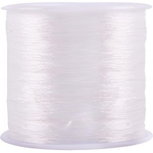Tianyi-1 Rouleau De Fil Élastique Plat Extensible De 0,8 Mm Pour Bracelets, 410 Mètres De Fil De Cristal Blanc Pour La Fabrication De Bracelets Et De Perles - Neuf