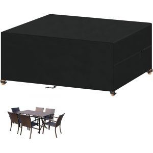 Cfus-Housse Protection Mobilier De Jardin Housse Salon De Jardin Exterieur Housse Protection Table Jardin Impermeable Bache Table Jardin 420d Tissu Oxford Housse De Protection 150x90x75cm - Neuf