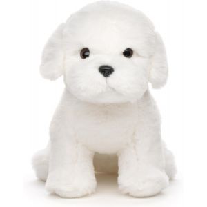 Maltais (Sans Laisse)-26 Cm (Longueur)-Chien En Peluche-Doudou - Neuf