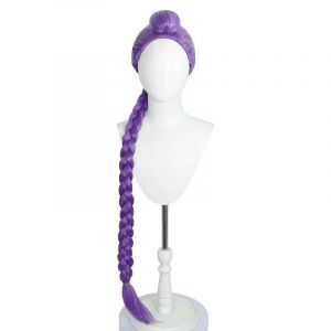 Perruque Cosplay Violette : Cheveux Synth&eacute;tiques Thermor&eacute;sistants Pour Anime & F&ecirc;tes - Neuf