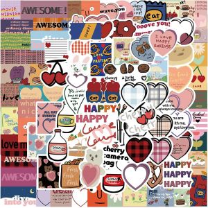 Autocollants Ins 90pcs Mignon Scrapbooking Autocollants Esthétique Rétro Journaling Fournitures Kit, Autocollants En Vinyle Imperméable Pour Planner Junk Papier Ordinateur Portable - Neuf
