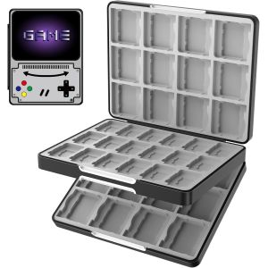 Eryi-60 Emplacements Pour Nintendo Switch 2/Switch Oled/Lite, Cartouche De Stockage Compacte Et Portable Avec 24 Emplacements Pour Cartes 3ds Et 36 Emplacements Pour Cartes Micro Sd, Gris Jeux - Neuf