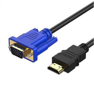 Câble Hdmi vers Vga Câble de connexion vidéo Hdmi vers Vga 1.8m HD - Neuf