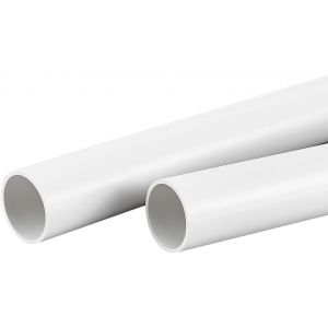 Kalanka-2pcs De Tuyaux Ronds Rigides En Pvc De 35cm Tubes Ronds Creux De Fum&eacute;e Blanche De 40mm De Diam&egrave;tre Ext&eacute;rieur De 35mm De Diam&egrave;tre Int&eacute;rieur Tuyaux Rigides En Plastique Tube Rigide Rond - Neuf