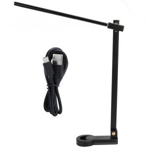 Hjlian Lampe De Table Led Pliable, Variateur Tactile, 3 Niveaux De Luminosite, Tete Rotative A 330¡Ã, Ideale Pour Le Bureau, La Maison Ou La Chambre A Coucher - Neuf