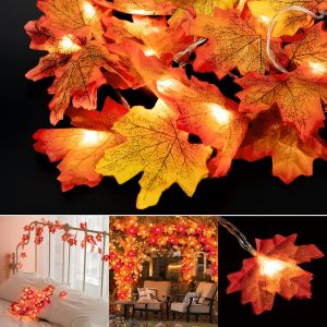 lbgwp60-20 Led En Érable - Feuilles D'Érable - Pour Extérieur, Maison, Noël, Thanksgiving, Décoration - Neuf