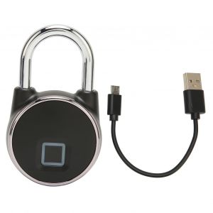Cadenas a empreinte digitale Bluetooth, chargement USB, reconnaissance a 360 degres, application, verrouillage intelligent sans cle pour android et iOS - Neuf