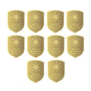 Lot de 10 autocollants anti-radiations pour telephone portable, protection contre les champs electromagnetiques 5G - Neuf