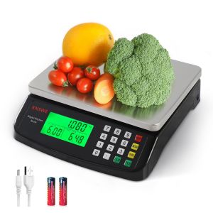 Balance De Cuisine Professionnelle 40kg Grande Balance Alimentaire Electronique Numérique De Précision 1g Acier Inoxydable Et Comp - Neuf