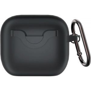 LORANKA-Compatible avec AirPods 3, coque de protection en silicone r&eacute;sistante aux chocs pour AirPods 3 g&eacute;n&eacute;ration, LED avant visible, avec mousqueton, noir - Neuf