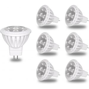 Kalanka-Ampoules Led Gu4 Mr11 Non Dimmables Lot De 6, Gu4 Led 12v 3w Remplace Les Lampes Halog&iquest;&iquest;Nes 30w, R&iquest;&iquest;Flecteur, Blanc Chaud 2700k 540 Lm Ac/Dc 11 V-14 V, Culot Gu4.0 - Neuf