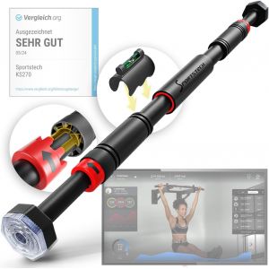 Barre De Traction Avec Fonction Gear-Lock Innovante | Fixation Sûre Et Rapide Sans Vis Dans Le Cadre De La Porte | Réglable Individuellement Jusqu'à 90 Cm | Ks260/Ks270 + Ebook[Ela710281] - Neuf