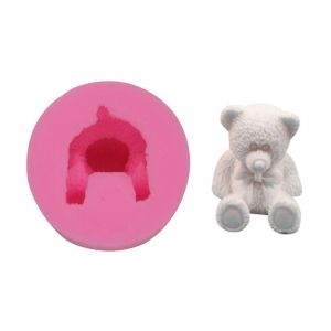 Moule 3d En Silicone En Forme D'ourson Pour Fabrication De Bougies, De Savons, De Gâteaux, De Chocolats, De Bonbons, Pour Mariage, Fête Prénatale, Anniversaire, Décoration Artisanale - Neuf
