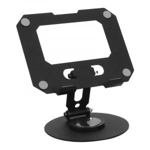 Support De Tablette Réglable,Support D'ipad Pivotant Avec Base Rotative À 360 Degrés,Support De Bureau Pliable En Alliage Compatible Avec Tous Les Tablettes.Black. - Neuf