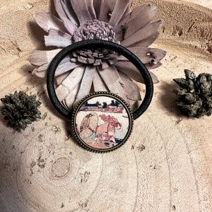 &Eacute;lastique Pour Cheveux Personnalis&eacute; - D&eacute;cors Japon - Fait Main - Neuf