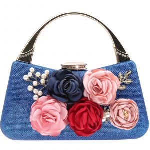 Kaxidy Femmes d'Embrayage Floral Perl&eacute; Sac de Soir&eacute;e Sac &agrave; main de Bal Cocktail de Sac &agrave; main - Neuf