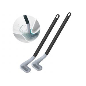 Lot de 2 brosses de toilette murales &agrave; long manche, design golf - Neuf