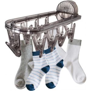 KALANKA-Etendoir Chaussette,Chaussettes Pliables avec 9 piquets,S&eacute;choir &Agrave; Suspendre Int&eacute;rieur pour Chaussettes,pour Chaussettes, sous-V&ecirc;tements,Serviette,Gants, Chapeaux - Neuf