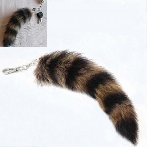 Mignon Renard Raton Laveur Queue Porte-Cl&eacute;s Fourrure Pendentif Porte-Cl&eacute;s Sacs Breloque Cl&eacute;s Porte-Cl&eacute;s Couple Porte-Cl&eacute;s - Neuf
