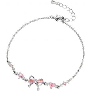 Tianyi-Bracelet Noeud Zircon Cadeau Noeud D'amour Réglable Élégant Pour Femme - Neuf