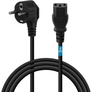 Câble Cordon D`Alimentation 3M Pour Appareils Prise Cee 7/7 Schuko Vers Iec 320 C13, Pour Pc, Moniteur, Tv, Imprimante, Écran D'Ordinateur, Vidéoprojecteur, Appareils Ménagers - Neuf