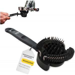 JGD-COYOOCO Brosse de nettoyage pour groupe caf&eacute; 58 mm &iquest; Brosse de groupe professionnelle pour machines &agrave; filtre | &Eacute;limine les huiles de caf&eacute; et les r&eacute;sidus | Durable et hygi&eacute;nique - Neuf
