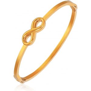 Eryi-Infinity Bracelet D'amour Pour Femmes 2.5 Mm En Acier Inoxydable Symbole Infini Bracelets Pour Maman Femme Amitié - Neuf