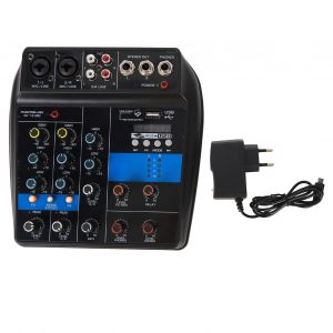 Mixeur Audio Usb 4 Canaux Stereo, Equipement De Scene Professionnel, Prise Ue 100-240 V - Neuf